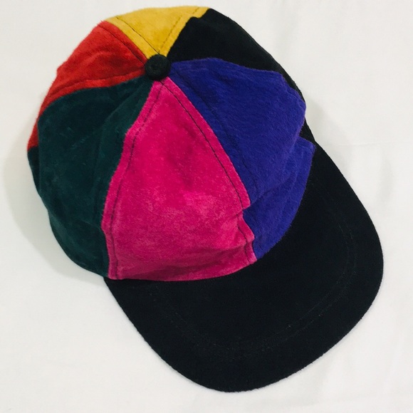 Vintage Other - Vintage 90’s Fresh Prince Colorful Suede Hat